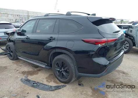 2024 Toyota Highlander Hybrid Xle Nightshade from USA, damaged, VIN 5TDKARAH4RS024990